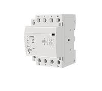 Electromagnetic switch Contactor 4p 63a 220V/230V 50/60Hz Din Rail Household AC Contactors 1NO 3NC/2NO 2NC/3NO 1NC/4NO/4NC Industrial Electrical (Color : 63a 4no)