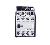 Electromagnetic switch Contactor CJX1-9/22 AC 3 Phase 3 Pole 3 Pole 2nc + 2no 9a 24v 36v 110v 220v 380v Coil Voltage Industrial Electrics (Color : 380)