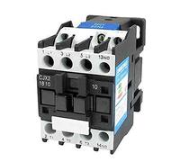 Electromagnetic switch Contactor CJX2-1810 LC1 AC.Contactor 18A 3-Phase 3-Pin No Coil Voltage 38. 0V 220V 110V 36V 24V 50/60 Hz DIN Rail Mounted 3P + 1NO.Normal Opening Parts & Spare Parts (Color : A