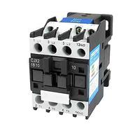 Electromagnetic switch Contactor CJX2-1810 LC1 AC.Contactor 18A 3-Phase 3-Pin No Coil Voltage 38. 0V 220V 110V 36V 24V 50/60 Hz DIN Rail Mounted 3P + 1No.Normal Opening Industrial Electrics