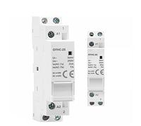 Electromagnetic switch Contactor Din Rail Automatic Household Contactor AC220V 2p 25a 1NO/1NC/2NO/2NC/1NO1NC 50/60 Hz Industrial Electrics (Color : 2p 20a 2nc)