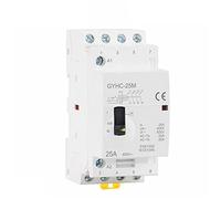 Electromagnetic switch Contactor GYHC 4P 16A 20A 25A 4NO or 2NO2NC 220V/230V 50/60Hz Din Rail Housed AC Modular Contactors Industrial Electrics (Color : 4p 25a 4n0 220v)