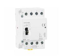 Electromagnetic switch Contactor GYHC 4P 40A 63A 4NO 2NO2NC 220V/230V 50/60Hz Din Rail Housed AC Modular Contactors Manual Operation Industrial Electrics Parts & Spare Parts (Color : 4p 40a 4n0 220v