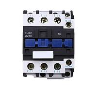 Electromagnetic switch Contactor LC1D AC.Contactors CJX2-3210 32A No 3- Phase DIN Rail Electrical Current Contactor 2 4V 36V 110V 220V 380V Parts & Spare Parts (Color : 220v)