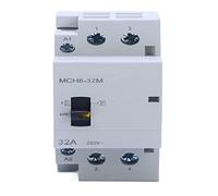 Electromagnetic switch Contactor MCH8-32m 2p 32a 24 VAC/DC 50/60Hz Din Rail Household AC Modular contactors with Manual Control Switch Parts & Spare Parts (Size : 2NO)