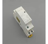 Electromagnetic switch Contactor TECT1 2P 25A 24V 50/60 Hz Din Rail Household AC Modular Contactors 2no or 1no 1nc Industrial Electrics (Color : 2no)