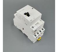 Electromagnetic switch Contactor TECT1 4P 25A 220V/230V 50/60Hz Din Rail Household AC Modular Contactors with Manual Control Switch 4no or 2no 2nc or 4nc Industrial Electrics (Color : 4no)