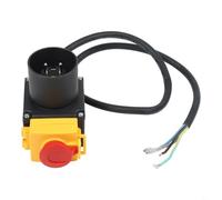 Electromagnetic Switch for Wood Splitter, 250V Motor Protection Switch KOA7, 12A AC250V 2000W Self-Locking with 16A Socket, IP54 Rated, Red-Green Button, for Table Saw HCK3T Log Cutter