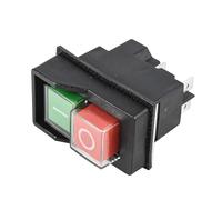 Electromagnetic Switch, KJD17 Waterproof Electromagnetic Switch 4 Pin 220V 16A Push Button Switch ON/Off for Electric Cement Concrete Mixer