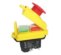 Electromagnetic Switch, KJD17B Electromagnetic 220V 2HP Safety Pressure Switch with Emergency Stop Cover