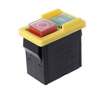 Electromagnetic Switch Pushbutton Replacement for Machine Saw Cutter Drill Mechanical Equipment Waterproof On Off Release Switch 250V 6/4A