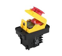 Electromagnetic Switch Starter 10 Pin On Off 15A 400V Reset Button With Protection Cover Lock YCZ5-A BKYUKJVU