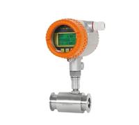Electromagnetic Turbine Flow Meter, For Liquid Water Diesel Gasoline Alcohol, Clamp-on Flowmeter With LCD Display Precise Readings(DN15)