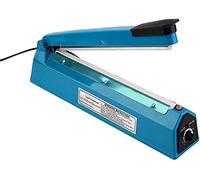 electromax 100mm Impulse Heat Sealer Food Bag, Manual Fast Sealing, For PP And PE Plastic Bag Sealing Machine 4inch, including 1 Set of Electric Heating element Wire High Temperature Cloth."ABS Body"