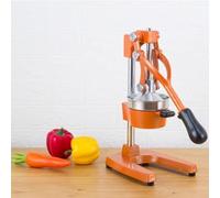 electromax Professional Grade Citrus Juicer Hand Press Manual Fruit Juicer Orange Juice Squeezer for Lemon Lime Pomegranate Cast Iron Stainless Steel,(Orange)
