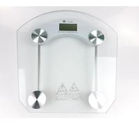 electromax Scales for Body Weight, Bathroom Scale with Clear LCD Display| High-Precision Measurement Technology (0.1kg/Max 180kg), 6mm Ultra Slim Design Tempered Glass, Battery Included