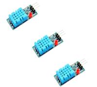 Electrones 3 x DHT11 Temperature and Humidity Sensor Module 3.3V 5V with Cable compatible with Arduino and Raspberry Pi Light Module (3)
