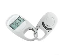 Electronic 3D Pedometer: Steps, Calories Burned and Distance for More Fitness Capture, Portable Digital Fitness Pedometer for Walking, Walking, Running, Hiking, Sports