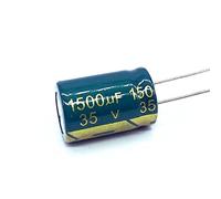 Electronic Accessories 10pcs/lot Low ESR/Impedance high Frequency 35v 1500UF Aluminum electrolytic Capacitor Size 13 * 20 1500UF35V 20%