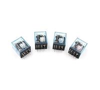 Electronic Accessories 1PC MY2P HH52P MY2NJ Relay Coil General DPDT Micro Mini Electromagnetic Switch AC 110V 220V DC 12V 24V Power LED(Onecolor)