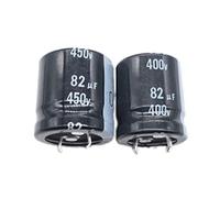 Electronic Accessories 2-5pcs 82UF 400V 450V 22X30 25X30 25X25MM Aluminum Electrolytic Capacitor 400V82UF 450V 82UF 22X25 22X30 25X25MM Control circuit (Color : 450v82uf 22x25 5pcs, Size : S)