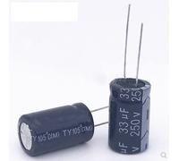 Electronic Accessories 50 pcs Electrolytic Capacitors 33uF 250V 13 * 20mm +105 Degree Celsius Radial Electronic devices