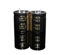 Electronic Accessories Capacitors 2PCS/10PCS Original 450V 220UF Tube Amplifier high Voltage Audio electrolytic Capacitor AMNzOgOdL (Size : 2PCS)