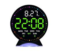 Electronic Alarm Clock,Multi-Functional Clock,Bedside with Night Electronic Suitable for Office Day of The Week Providing a Soothing Visual for Element (B)