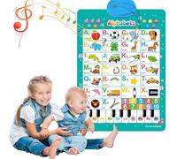 Electronic Alphabet Wall Chart, Alphabet Wall Chart for 1-3, ABCs & 123s Kids Learning Toy, Bilingual Toys with Interactive Touch Button, Sound Wall Phonic Chart, Preschool for Kids