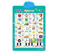 Electronic Alphabet Wall Chart - Interactive Alphabet Poster, Alphabet Wall Chart for 1-3, Talking ABC & 123s & Piano Tone & Music Poster, Learning Toy at Preschool, Educational Toys for Boys Girls