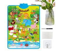 Electronic Alphabet Wall Chart - PVC 41x55.5cm 310g | Interactive Audio Text Learning Board For Preschool Boys And Girls 1-5 | Educational Speaking Poster For Early Literacy Fun And Daily Play
