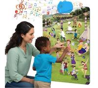 Electronic Alphabet Wall Chart | Talking ABCs & 123s Music Poster | Learning Toys for Toddlers 1-3 |Gifts for Toddler Girl Ages 1 2 3 4 5 | Learning Posters for Toddlers 2-4 Years