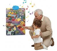 Electronic Alphabet Wall Chart | Talking ABCs & 123s Music Poster | Learning Toys for Toddlers 1-3 |Gifts for Toddler Girl Ages 1 2 3 4 5 | Learning Posters for Toddlers 2-4 Years