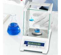 Electronic Analytical Balance, 0.1mg Precision Scale with LCD Display and Windshield for Laboratory, Pharmacy, Jewelry, 120g Capacity