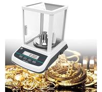 Electronic Analytical Balance, Lab Scale with Calibration Weight and Dual LCD Display, 0.001G Accuracy and Stainless Steel Weighing Pan for Lab Pharmacy, Jewelry Store (300g)
