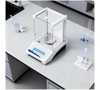 Electronic Analytical Balance, Precise Digital Scale 0.001g/0.0001g, Includes Weighing Pan, Calibration Weights, and Windshield for Lab, Pharmacy, Jewelry