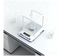 Electronic Analytical Balance, Precise Digital Scale 0.001g/0.0001g with Weighing Pan, Calibration Weights, Windshield for Laboratory, Pharmacy, Chemical Plant, Jewelry Store