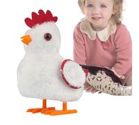 Electronic Animated Walking Chicken - 9.8 Inch High, Interactive Chirping Plush, Dancing Rooster Toys | Sensory Development For Birthday Gift Holiday Surprise Nursery