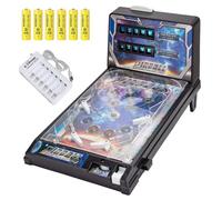 Electronic Arcade Pinball Machine with Light and Sound, Compact Portable Desktop Game Set, Battery-Operated for All Ages Family Fun