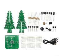 Electronic Assembly Kit with LED Flashing Tree and Built in Music Circuit for Educational DIY and Hobby Enthusiasts (C)