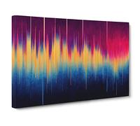 Electronic Audio Sound Bar Vol.2 Canvas Print | Gallery Wrapped 30mm Frame Wall Art | 30x20 inches | Ready to Hang | Abstract Picture | Living Room Bedroom Lounge Office