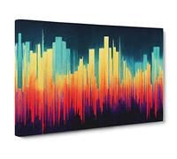 Electronic Audio Sound Bar Vol.4 Canvas Print | Gallery Wrapped 30mm Frame Wall Art | 30x20 inches | Ready to Hang | Abstract Picture | Living Room Bedroom Lounge Office
