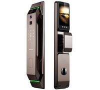 Electronic Automatic Door Lock,3D Face Recognition, Fingerprint/Key/Password, Smart Lock with Camera Keyless Entry