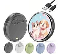 Electronic Badge Digital Display Pin - Digital Badge Pin with 1.8'' HD Touch Screen, Electronic Digitals Badges, Bluetooth App Control with Videos/Photos Display, for Anime/Star/Idol (Black)