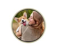 Electronic Badge Digital Display Pin, Electronic Badge Pin Screen, Smart Digital Badges Pins, 1.85-Inch Anime Badges Pins For Employee Business Service Workplace Convention Fan Meeting