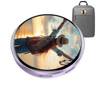 Electronic Badge Display - Digital Anime Pin with 1.7" HD Touchscreen | Wireless Photo & Video Brooch, 30-Hour Battery, LED Wearable for Christmas, Parties, School Events