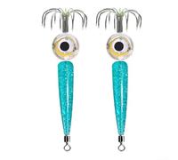 Electronic Bait Light with Hooks 2PCS LED Squid Jigs to Improve Your Fishing Game (Color light)