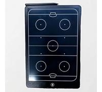 Electronic Basketball Tactical Board, LCD Soccer Strategy Board, One-Click Clear/Lock, Durable Material, Curved Edge Design, for Training, Teaching(Ice Hockey)
