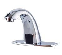 Electronic Bathroom Faucet Automatic Sensor Touchless Bathroom Sink Faucet Chrome, Motion Activated Hands-Free Vessel Sink Tap, Easy Installation Battery or Plug in Powered