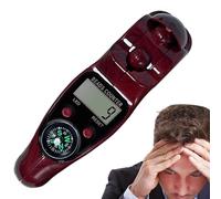 Electronic Bead Clicker - Rotating Tally, Relax Aid | LED Rosary Reminder, Compass-Based Finger Gadget, Portable Counting Mechanism for Healing Support, Buddhist Reflection Instrument with Booklet Add
